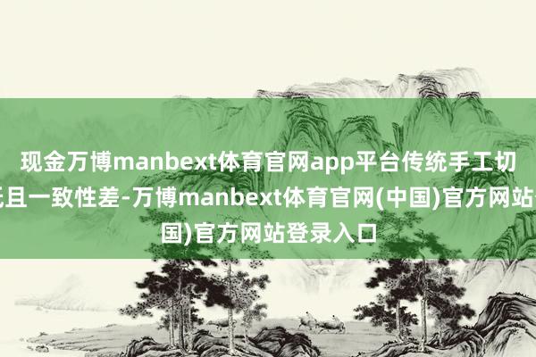 现金万博manbext体育官网app平台传统手工切片着力低且一致性差-万博manbext体育官网(中国)官方网站登录入口