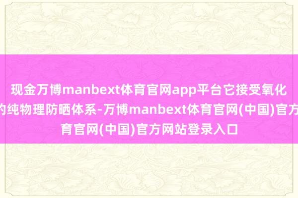现金万博manbext体育官网app平台它接受氧化锌+二氧化钛的纯物理防晒体系-万博manbext体育官网(中国)官方网站登录入口