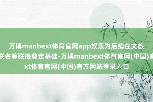 万博manbext体育官网app娱乐为后续在文旅场景植入、跨界联名等联接奠定基础-万博manbext体育官网(中国)官方网站登录入口
